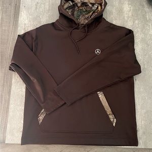 Mercedes Benz Brown Realtree Camo Hoodie Large